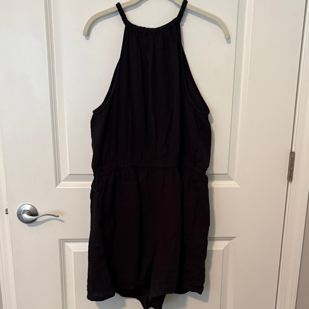 🌸3/$15🌸 Gap Black Halter Romper—Sizs Large